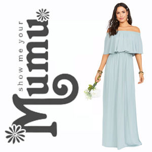 Show Me Your MuMu Hacienda Maxi Dress Silver Sage